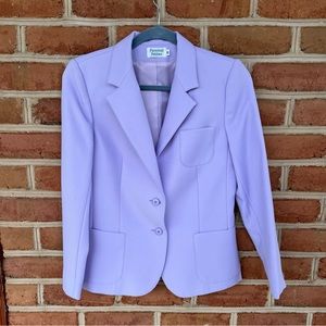 Vintage washable lavender blazer jacket. Secretary vibe